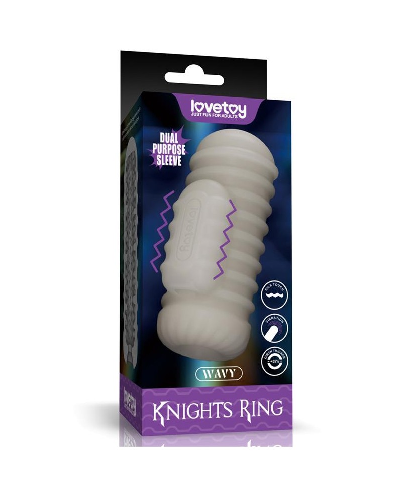 Knights Ring Funda para el Pene y Estimulador Wavy