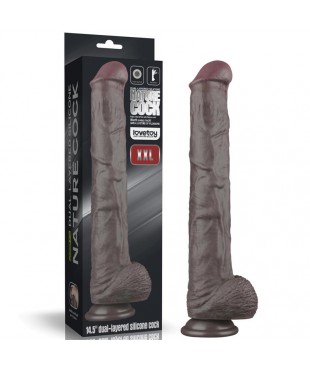 Dildo Dual Layered Articulable XXL 14.5