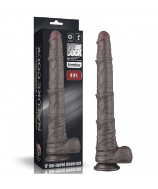 Dildo Dual Layered Articulable XXL 16