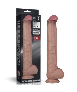 Dildo Dual Layer Articulable XXL 14,5