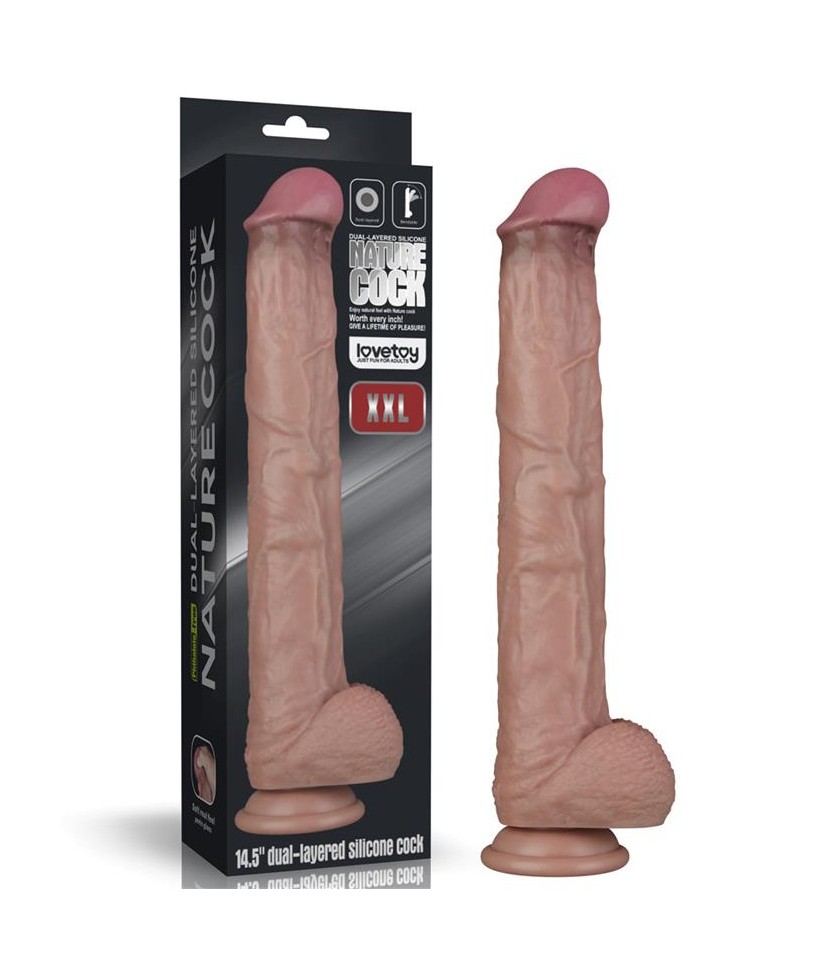 Dildo Dual Layer Articulable XXL 145