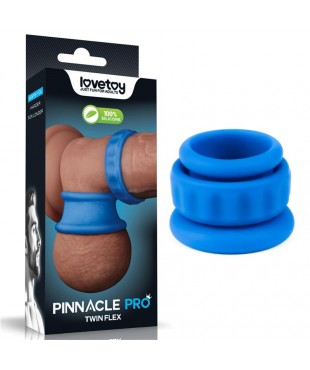 Pinnacle Pro Twin Flex Stretcher Anillo Doble para el Pene