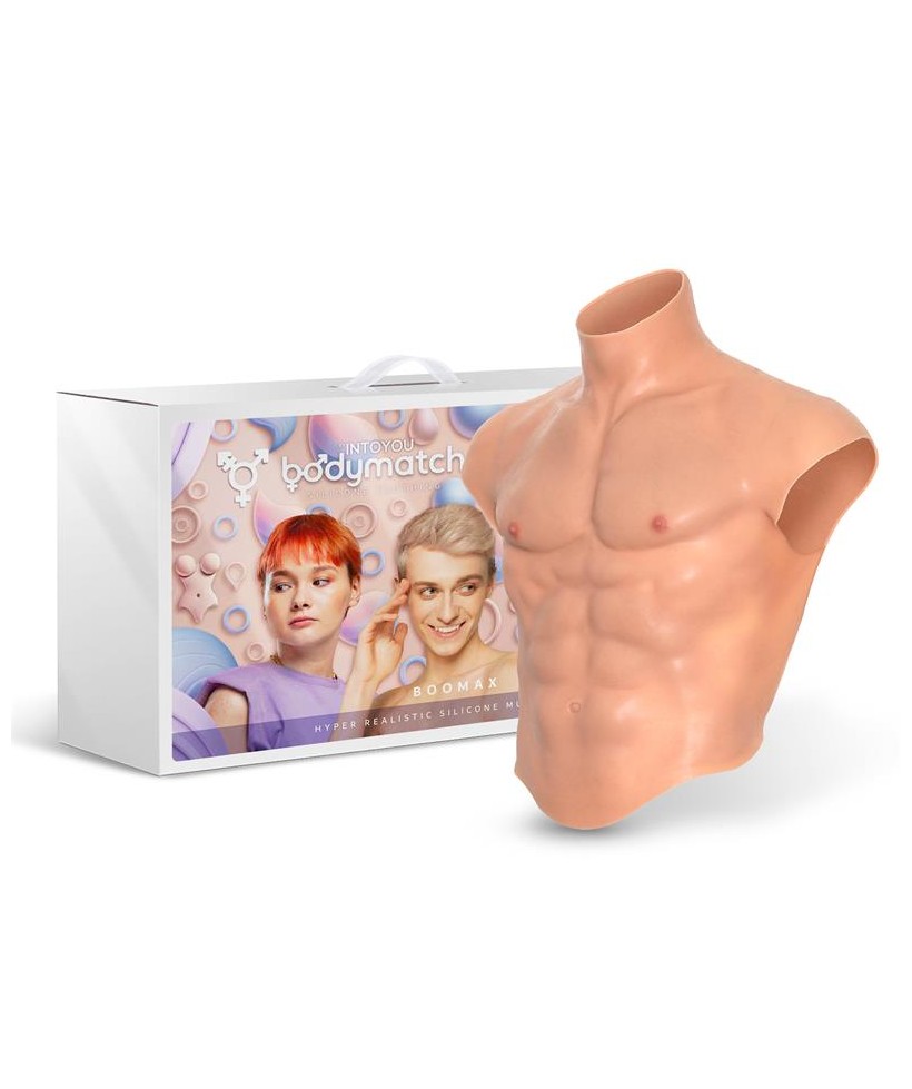 Boomax Traje Torso Masculino Hiperrealista Silicona Liquida Talla L