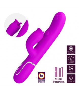 Gigi Vibrador con Licking y Thumping Fucsia