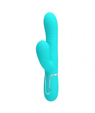 Mariana Vibrador 4 en 1 Silicona Turquesa