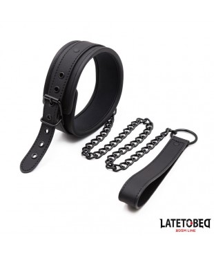 Set Collar y Correa Neopreno Negro