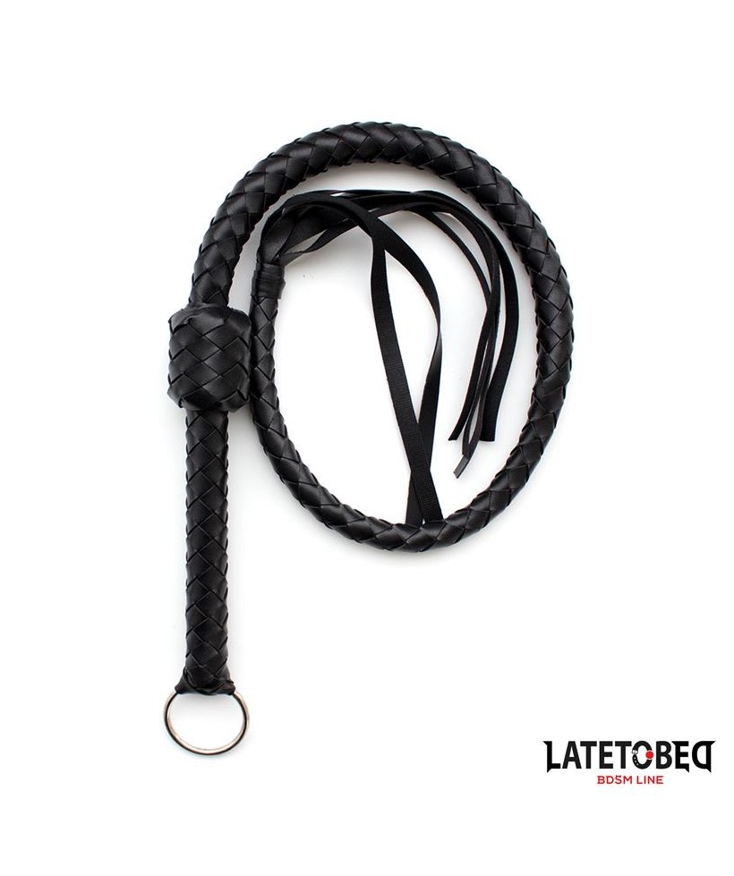 Latigo Trenzado Negro 116cm