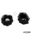 Esposas para Pies de Encaje Elastico Negro