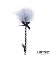 Plumero con Lazo Gris y Negro 25cm