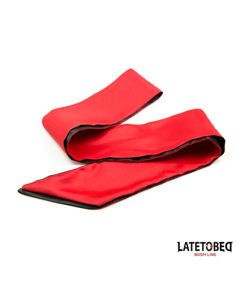 Antifaz de Saten Rojo y Negro