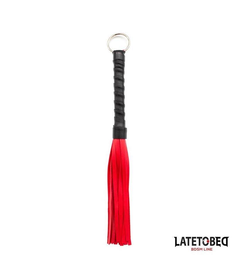 Flogger Mini Rojo y Negro 28cm