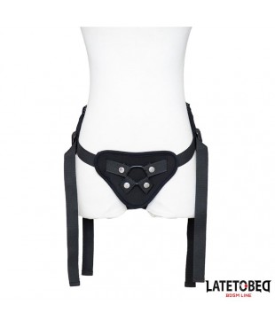 Arnés Strap On Encaje con Anillo Silicona Ajustable