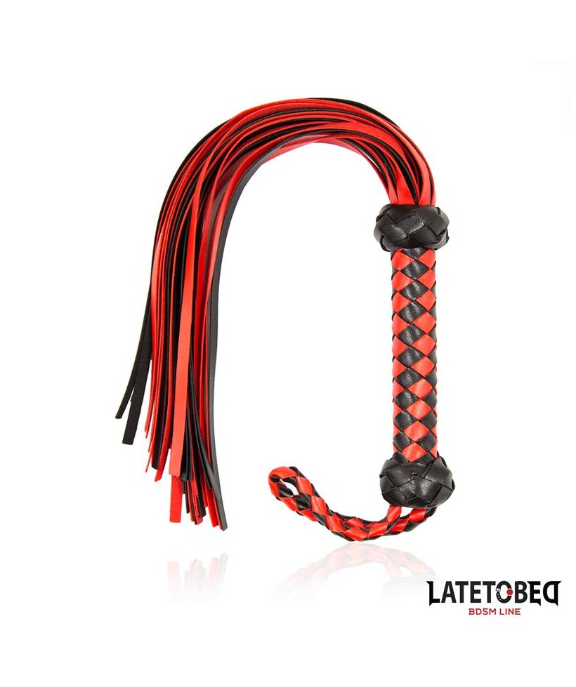 Flogger Rojo y Negro 50cm