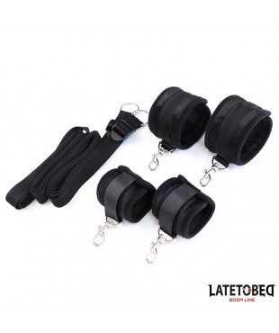 Restricciones de Cama Negro Ajustable