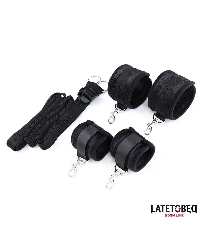 Restricciones de Cama Negro Ajustable