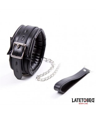 Collar Acolchado Grande con Correa