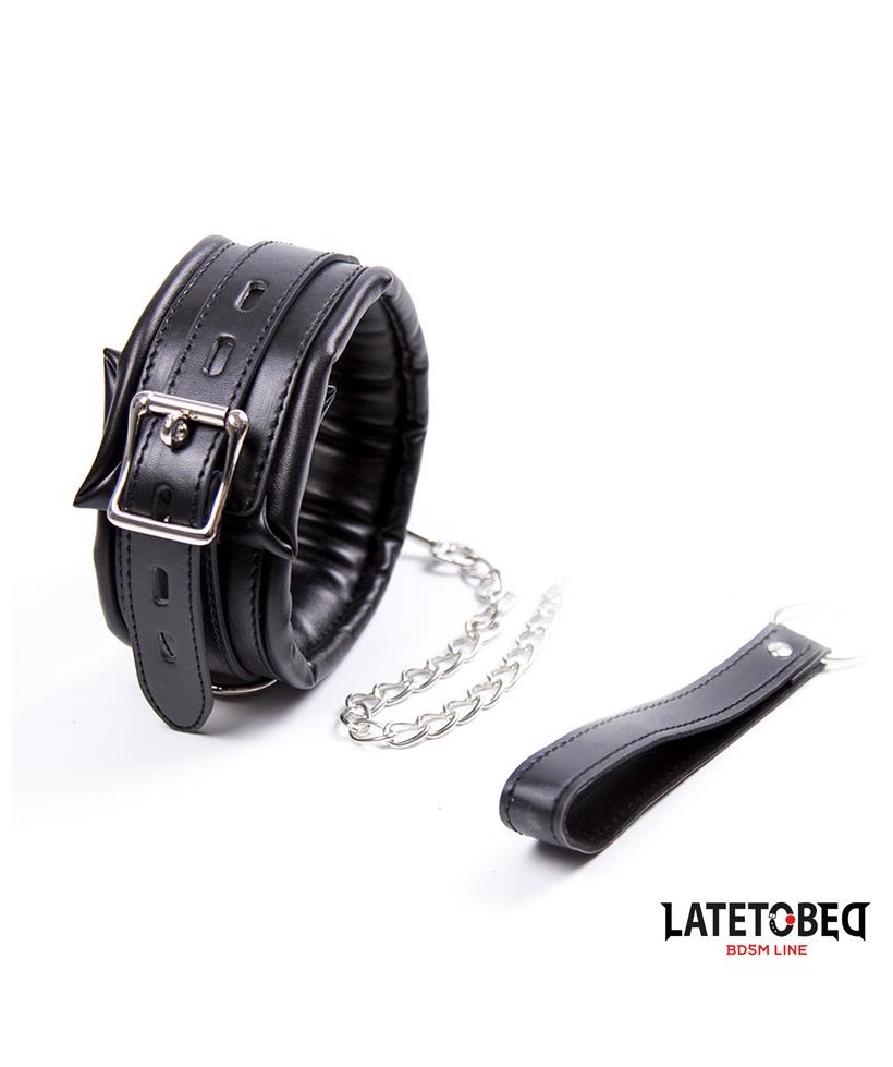 Collar Acolchado Grande con Correa
