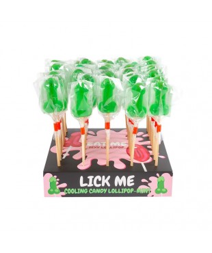 Display Piruletas Pene Menta Efecto Frío 40 Pcs.