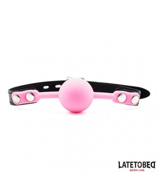 Mordaza Bola Silicona Rosa