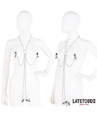 Pinzas para Pezones y Clitoris con Cadena