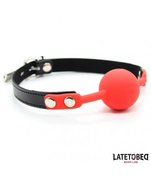 Mordaza Silicona con Candado Rojo