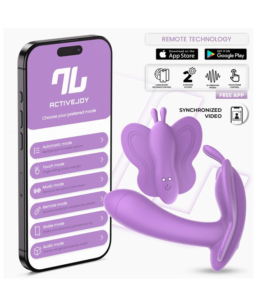 Wingy Estimulador Mariposa con APP Lavanda