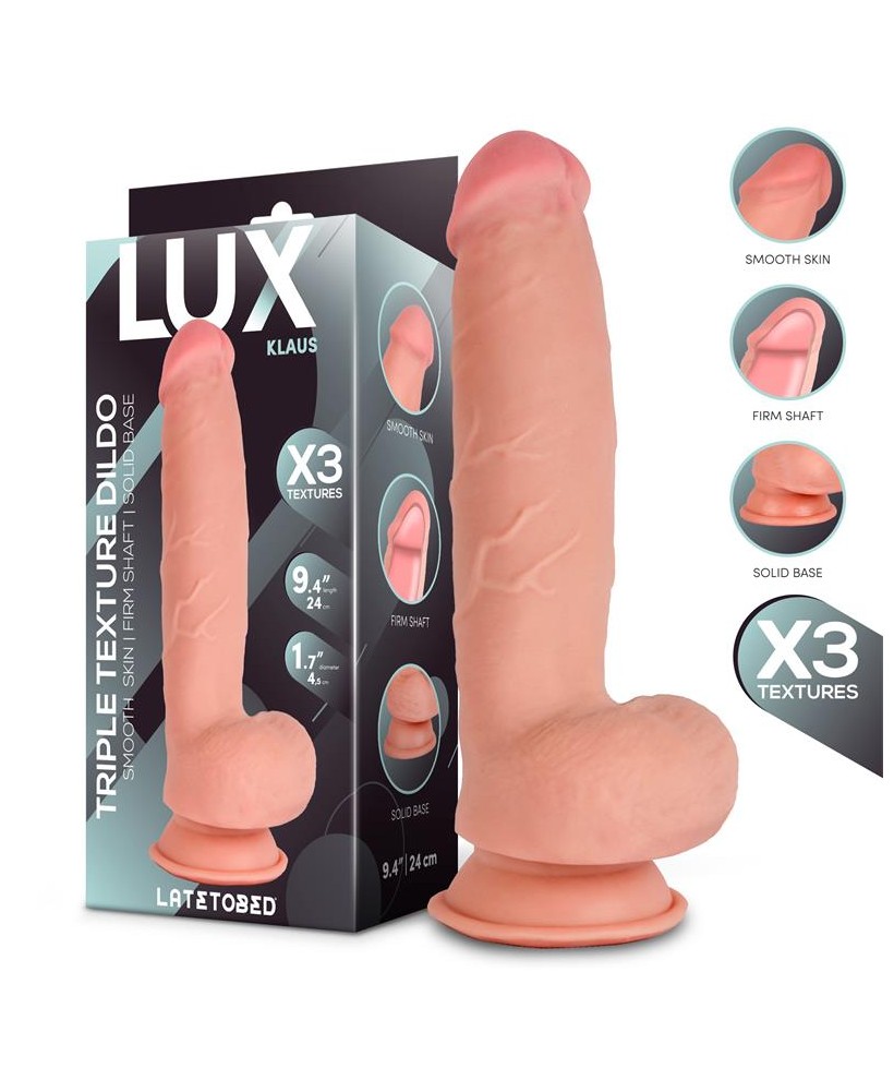 Klaus Dildo Triple Densidad con Testiculos 94