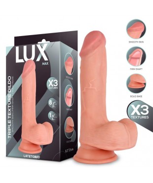 Max Dildo Triple Densidad con Testículos 8.2