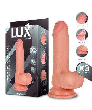 Brant Dildo Triple Densidad con Testículos 7.6