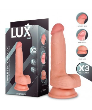 Hans Dildo Triple Densidad con Testículos 7.2