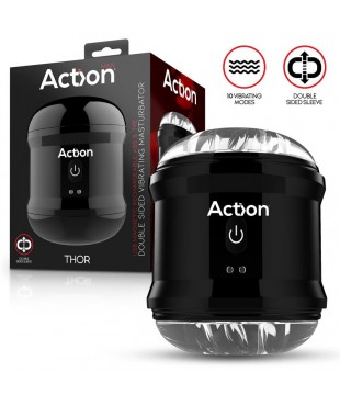 Thor Masturbador con Vibración Doble Orificio