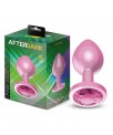 Plug Anal Anodizado Rosa con Joya Talla S