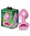 Plug Anal Anodizado Rosa con Rosa Talla L
