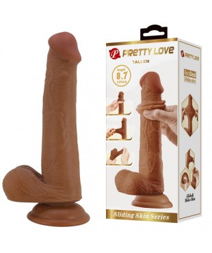 Tallen Dildo con Piel Deslizante-Retractil 22 cm