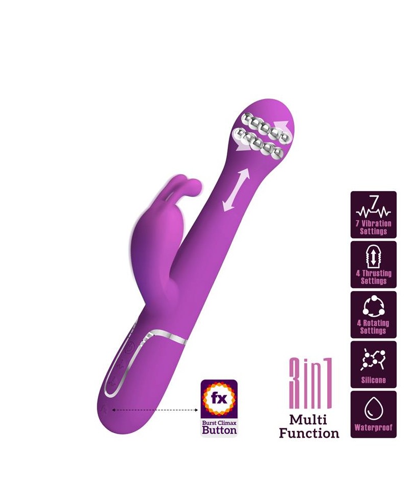 Dejon Vibrador con Thrusting y Rotacion Twinkled