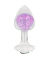 Gemoria Plug Anal de Silicona con Esfera de Cristal