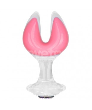 Gemoria Plug Anal Silicona Doble Punta Brilla en la Oscuridad