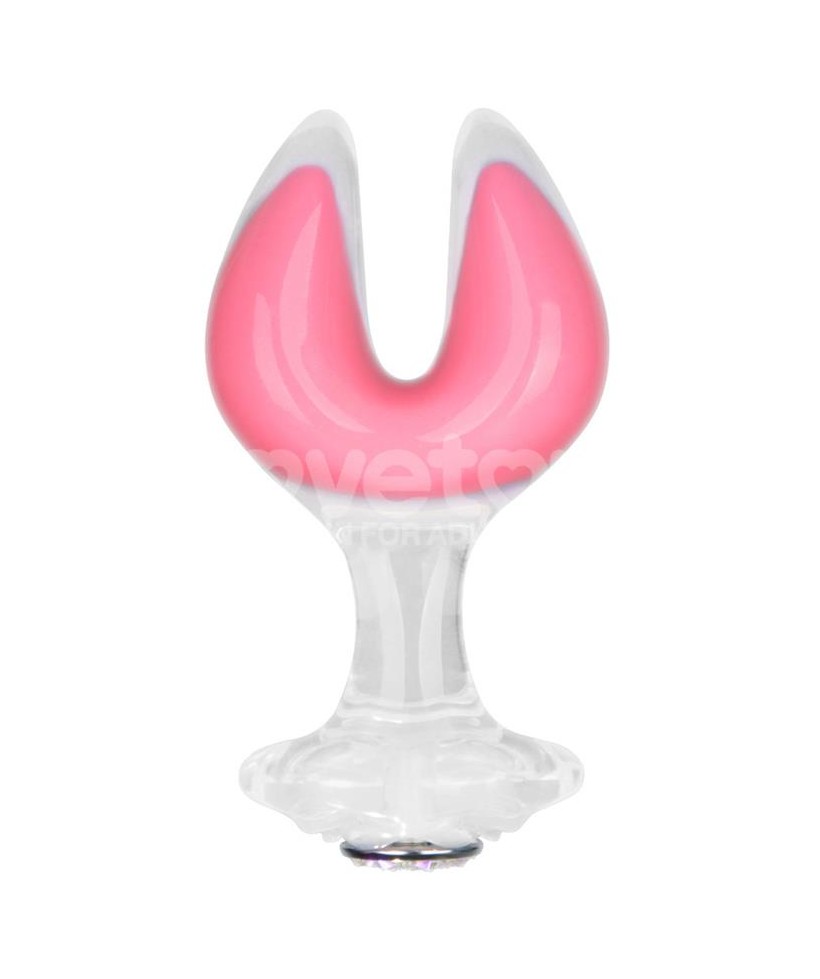 Gemoria Plug Anal Silicona Doble Punta Brilla en la Oscuridad