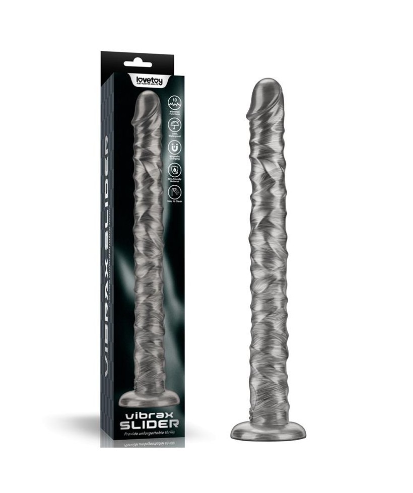 Vibrax Slider DIldo Anal con Vibracion King Sized 16