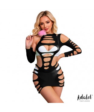 Willow Vestido Hollow-out Negro Talla Única