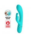 Scocco Vibrador con Rabbit Turquesa