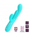 Shania Vibrador con Lengua y Thumping Turquesa