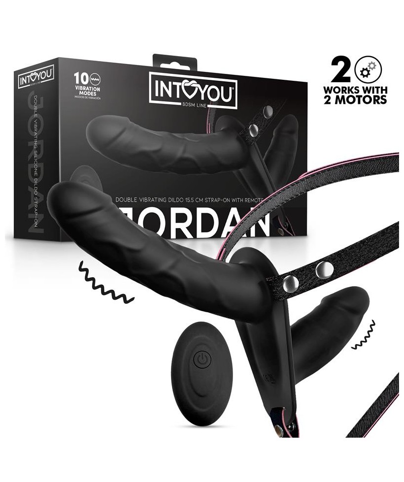Jordan Arnes Dildo Doble con Vibracion y Control Remoto