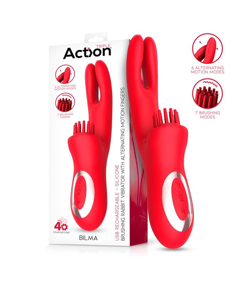 Bilma Vibrador con Movimientos Alternantes y Brushing 4 Motores