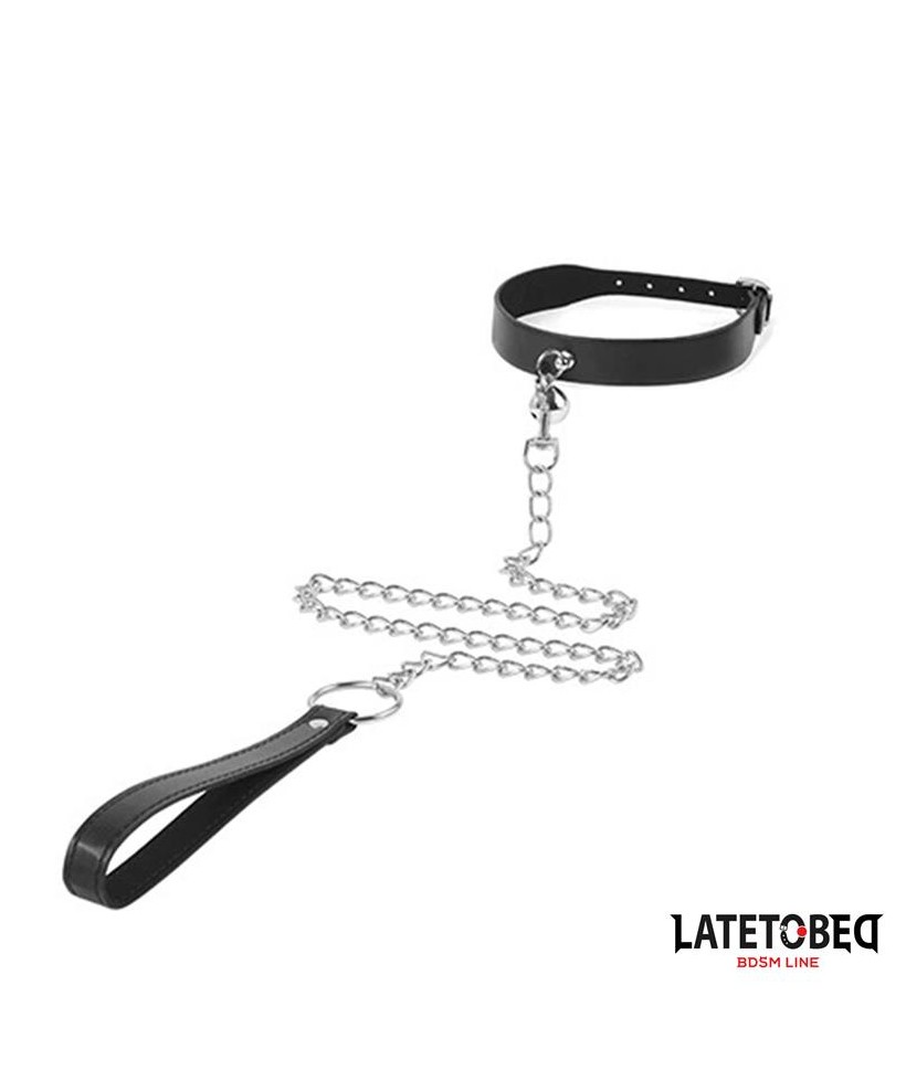 Collar con Cascabel y Correa