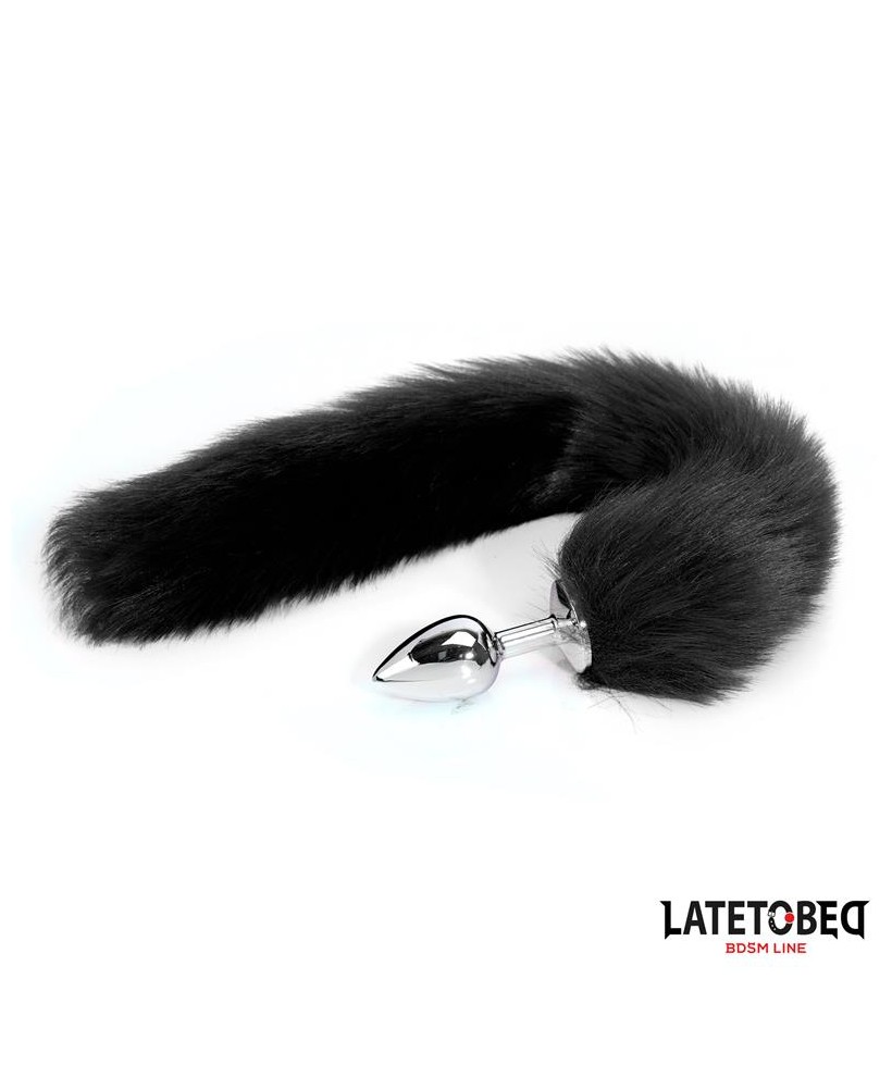 Plug Anal con Cola Negro 40 cm