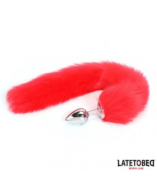 Plug Anal con Cola Rojo 40 cm