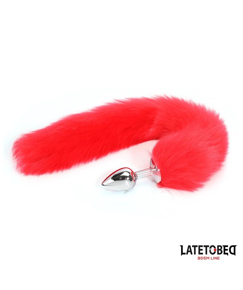 Plug Anal con Cola Rojo 40 cm