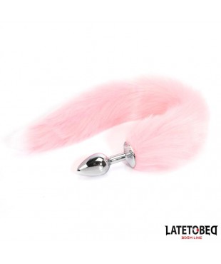 Plug Anal con Cola Rosa 40 cm