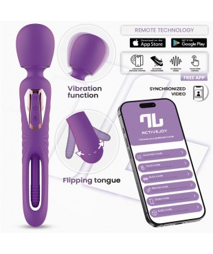 Salma Masajeador con Flipping Tongue y Vibración con App